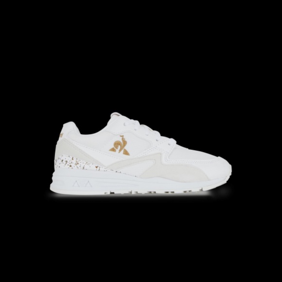 LE COQ SPORTIF LCS R800 GS SOPRANO SNEAKERS OPTICAL WHITE OLD BRASS US 7.5 EUR39 - Picture 1 of 13